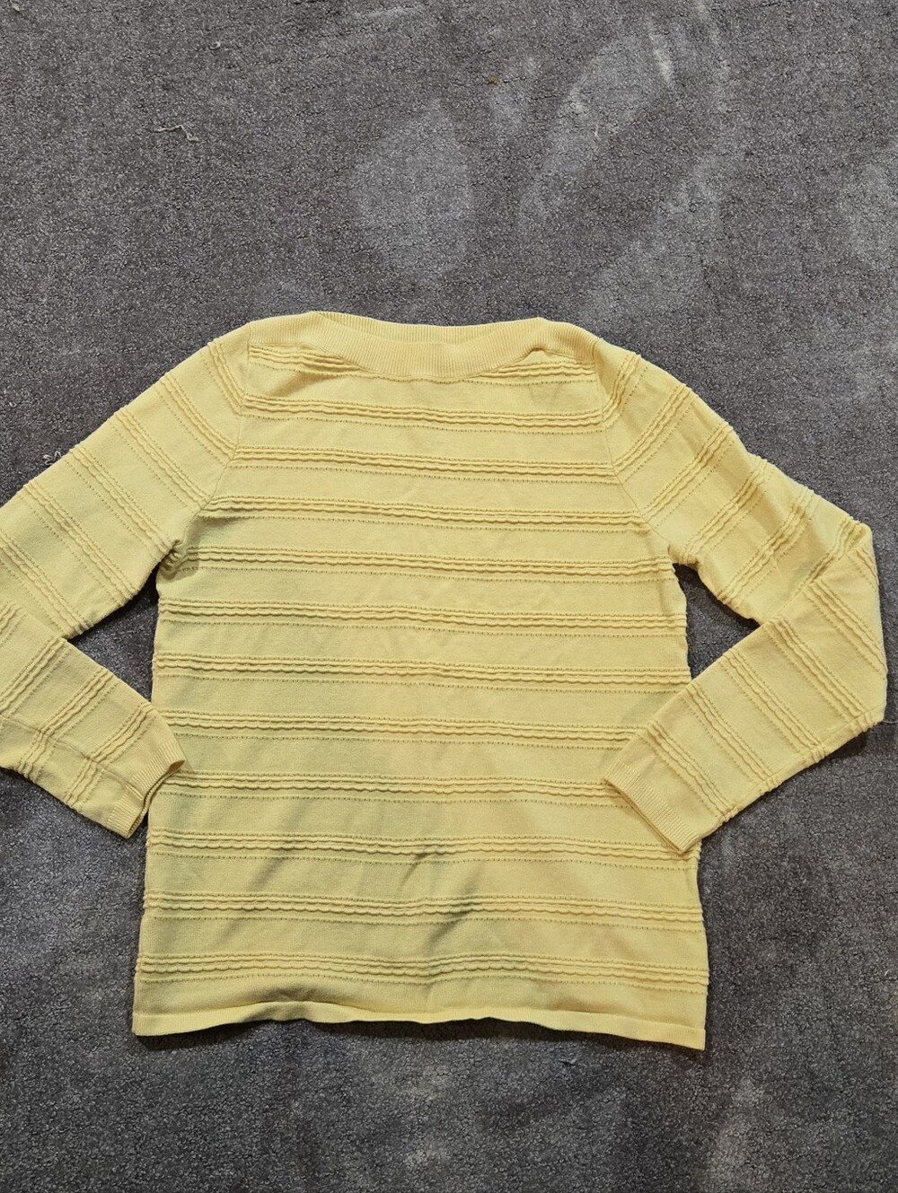 Lemon Yellow Women's Crewneck Knit Sweater